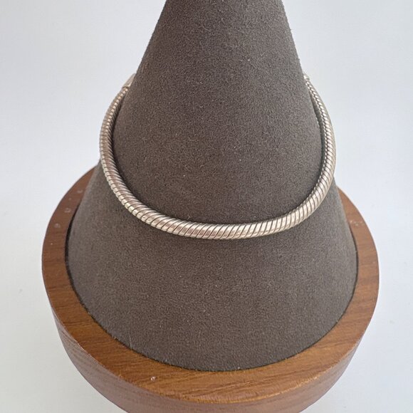 Pandora ALE Sterling Silver 925 Heart Snake Chain Bracelet Size 6.5" Length - Picture 5 of 10